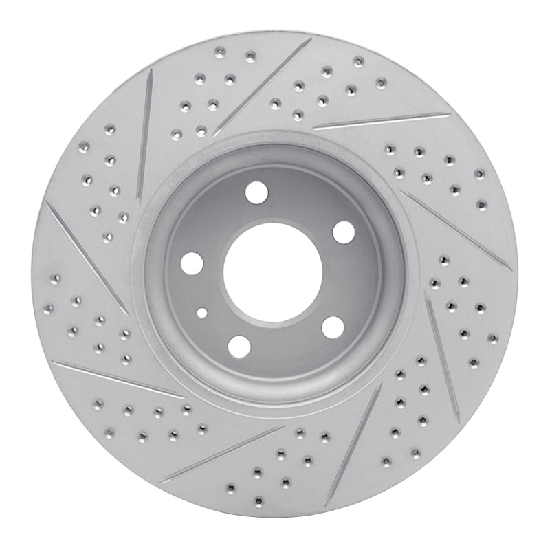 Audi Q5 Brake Rotor (1) - Front Right - DFC - Drilled & Slotted Geoperformance - `11-`17