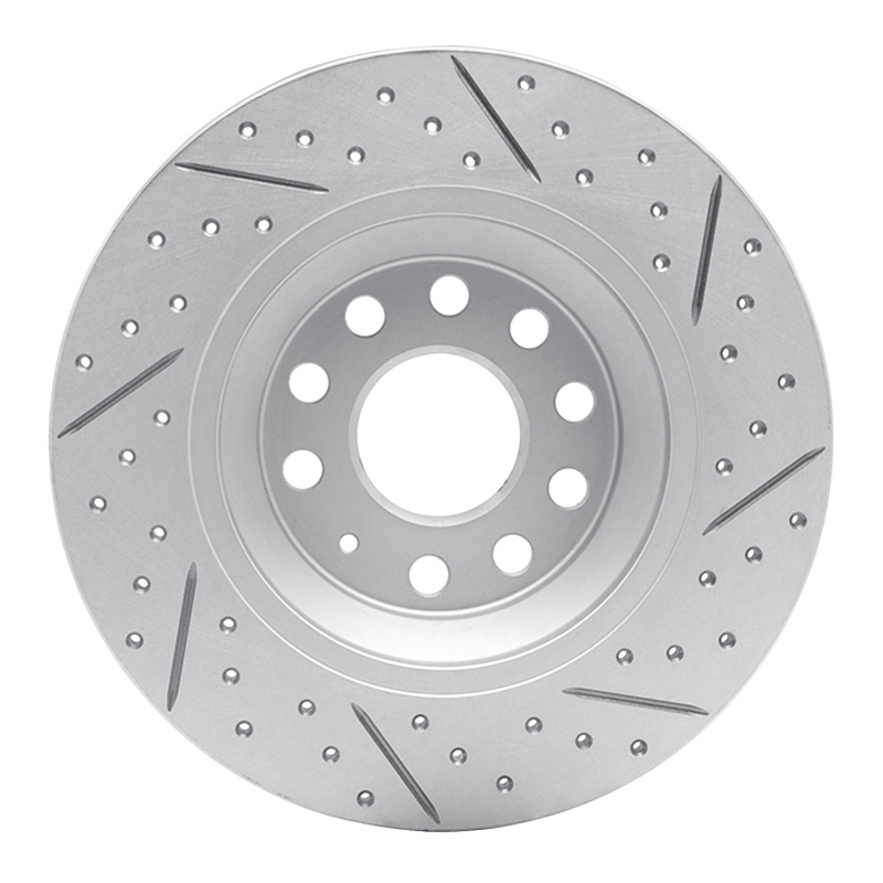 Audi TT Quattro Brake Rotor (1) - Rear Left - DFC - Geoperformance Rotor - Drilled and Slotted - `16-`25