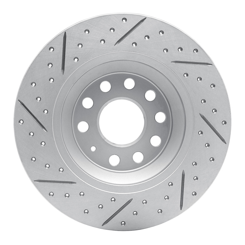 Audi Q3 Brake Rotor (1) - Rear Right - DFC - Drilled & Slotted Geoperformance - `16-`25