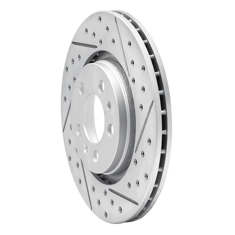 Volkswagen Jetta Wagon Brake Rotor (1) - Front Right - DFC - Drilled & Slotted Geoperformance - `98-`15