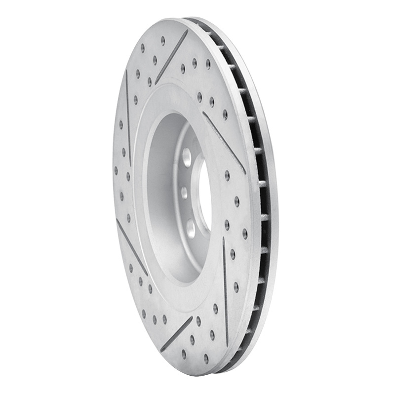 Volkswagen Jetta Wagon Brake Rotor (1) - Front Right - DFC - Drilled & Slotted Geoperformance - `98-`15