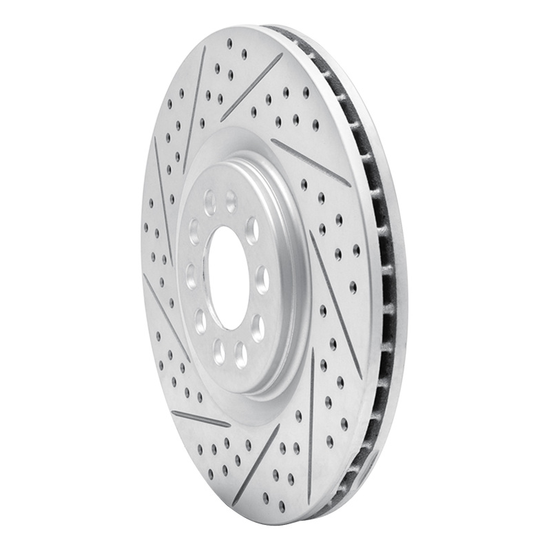 Audi TT Quattro Brake Rotor (1) - Front Left - DFC - Geoperformance Drilled & Slotted - `00-`06