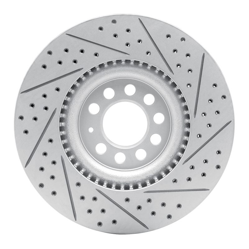 Audi TT Quattro Brake Rotor (1) - Front Left - DFC - Geoperformance Drilled & Slotted - `00-`06