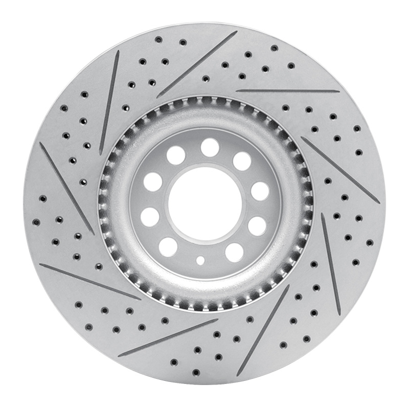 Audi TT Brake Rotor (1) - Front Right - DFC - Drilled & Slotted Geoperformance - `00-`06