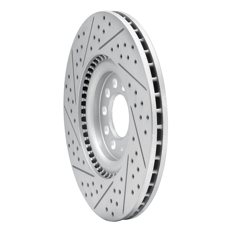 Audi TT Brake Rotor (1) - Front Right - DFC - Drilled & Slotted Geoperformance - `00-`06