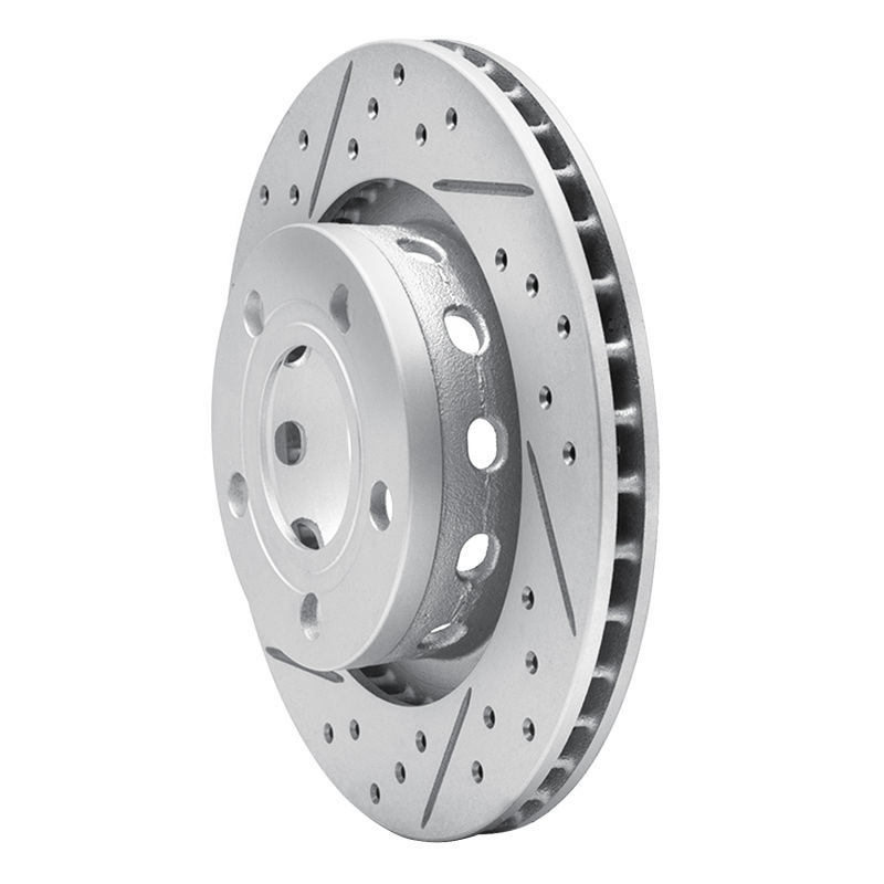 Audi A6 Quattro Brake Rotor (1) - Rear Left - DFC - Geoperformance, Drilled & Slotted - `99-`05