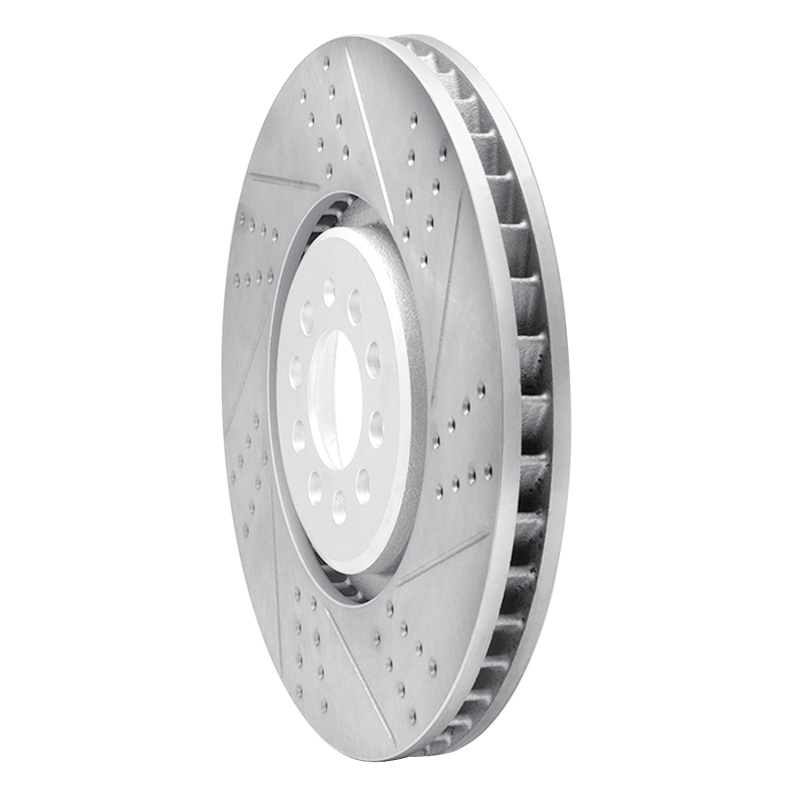 Audi TT Quattro Brake Rotor (1) - Right Front - DFC - Geoperformance Drilled & Slotted - `04-`06