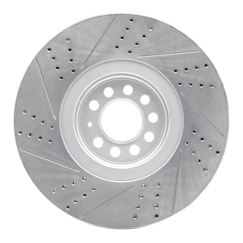 Audi TT Quattro Brake Rotor (1) - Right Front - DFC - Geoperformance Drilled & Slotted - `04-`06