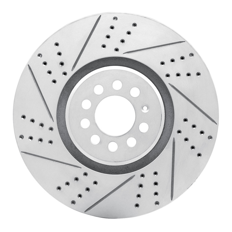 Audi Tt Quattro Brake Rotor (1) - Left Front - DFC - Drilled & Slotted Geoperformance - `04-`06