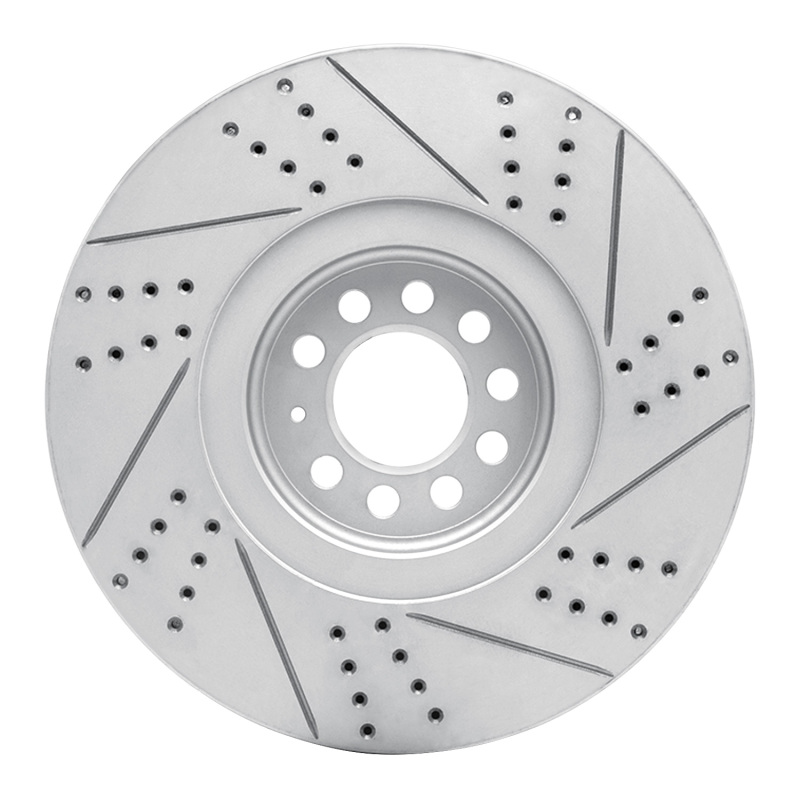 Audi Tt Quattro Brake Rotor (1) - Left Front - DFC - Drilled & Slotted Geoperformance - `04-`06