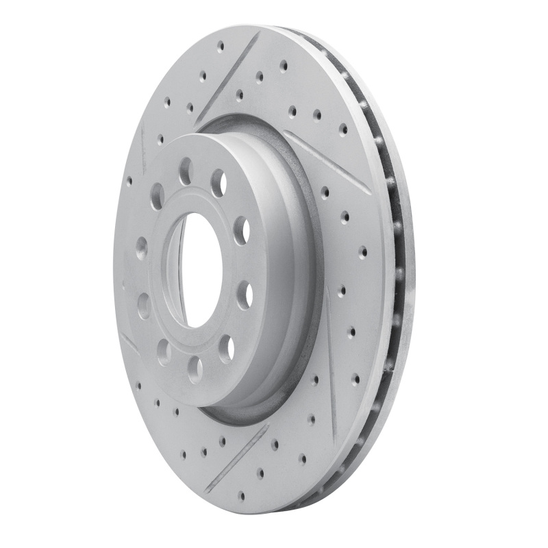 Volkswagen Bora Brake Rotor (1) - Front Left - DFC - Geoperformance Drilled and Slotted - `05-`15