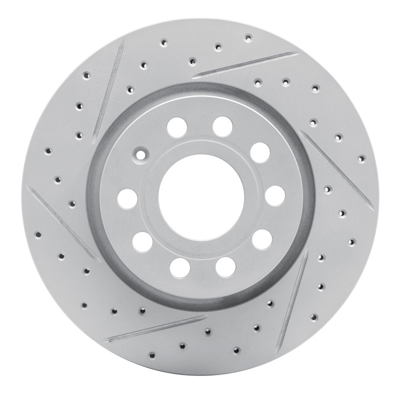 Volkswagen Bora Brake Rotor (1) - Front Left - DFC - Geoperformance Drilled and Slotted - `05-`15