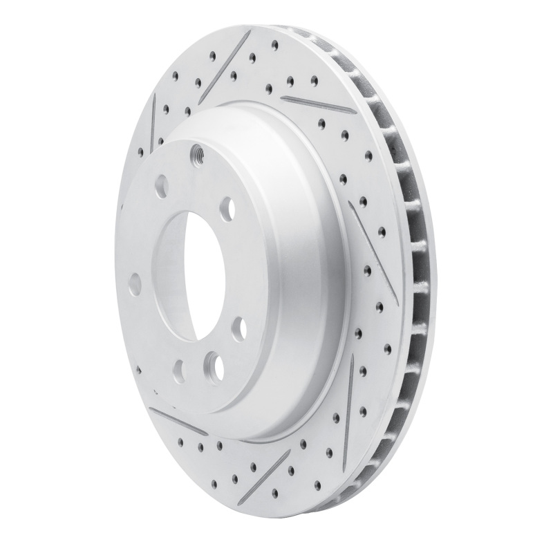 Audi Q7 Brake Rotor (1) - Rear Left - DFC - Drilled & Slotted Geoperformance - `03-`18