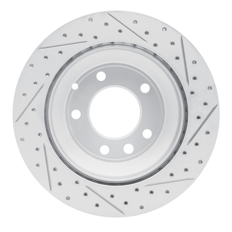 Audi Q7 Brake Rotor (1) - Rear Left - DFC - Drilled & Slotted Geoperformance - `03-`18