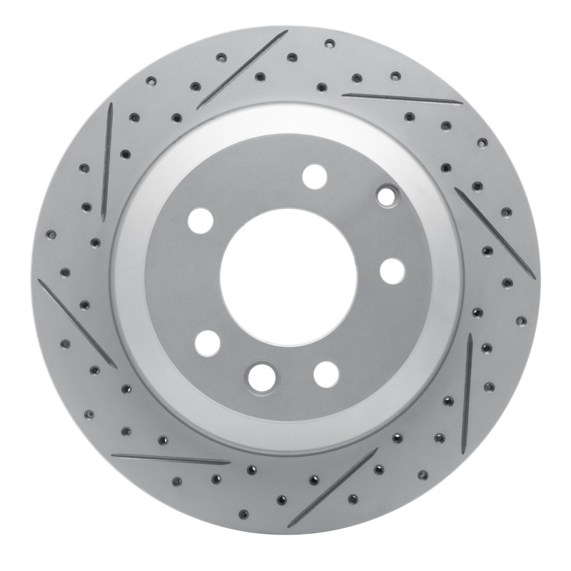 Audi Q7 Brake Rotor (1) - Rear Left - DFC - Drilled & Slotted Geoperformance - `03-`18
