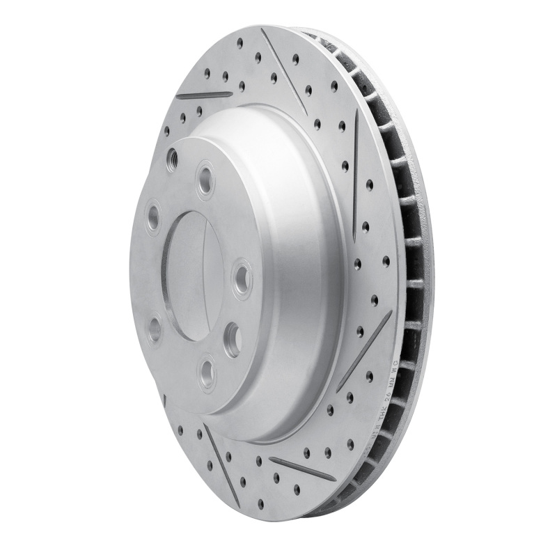 Audi Q7 Brake Rotor (1) - Rear Right - DFC - Drilled & Slotted Geoperformance Rotor - `03-`18
