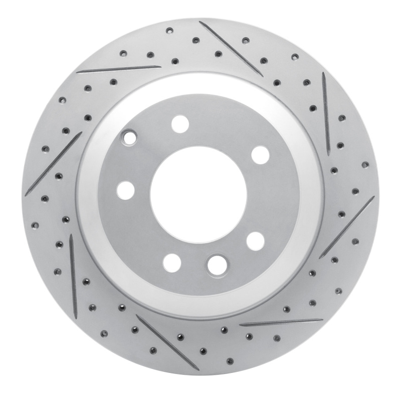 Audi Q7 Brake Rotor (1) - Rear Right - DFC - Drilled & Slotted Geoperformance Rotor - `03-`18