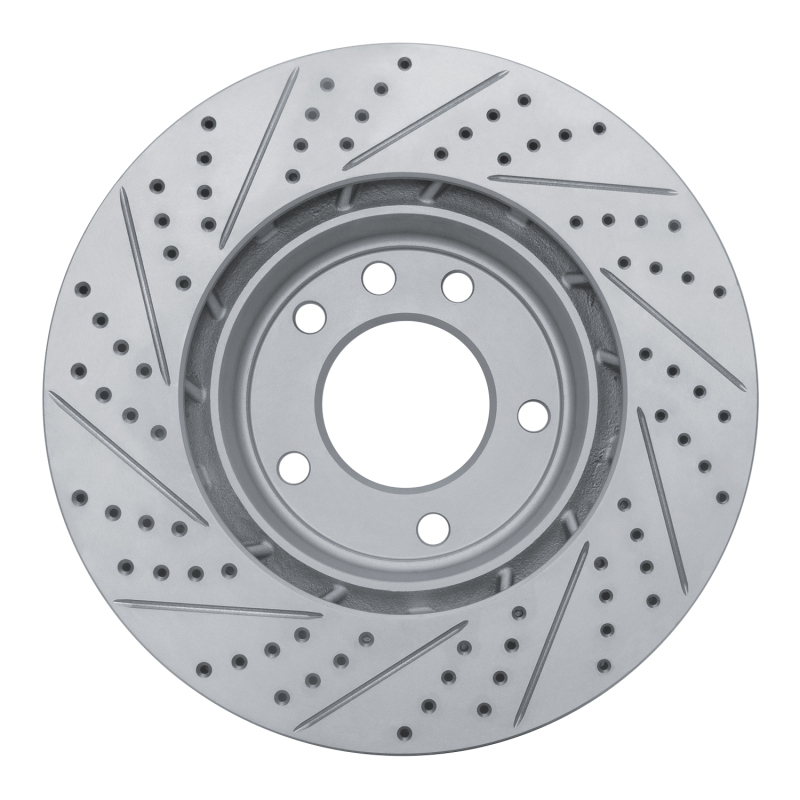 Porsche Cayenne Brake Rotor (1) - Right Front - DFC - Drilled & Slotted Geoperformance - `03-`18