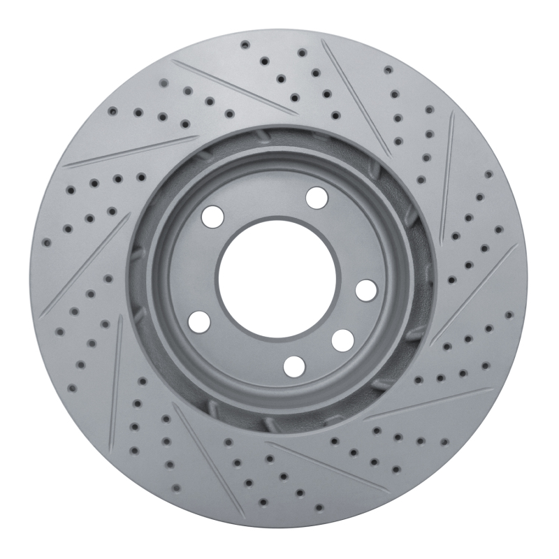 Porsche Cayenne Brake Rotor (1) - Left Front - DFC - Geoperformance Drilled & Slotted - `03-`18