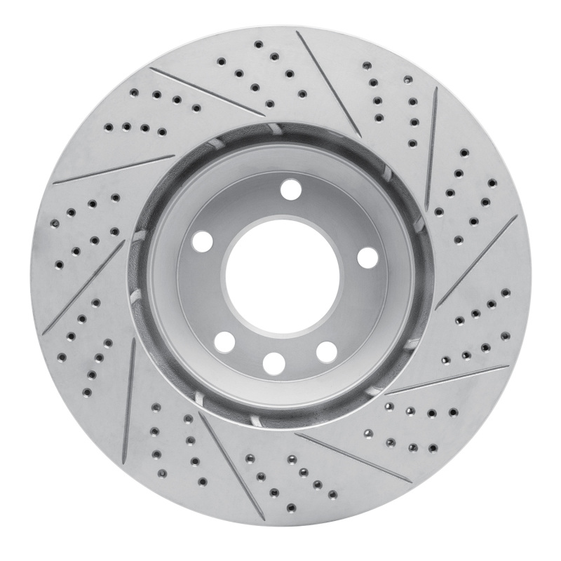 Audi Q7 Brake Rotor (1) - Front Left - DFC - Drilled & Slotted Geoperformance - `03-`15