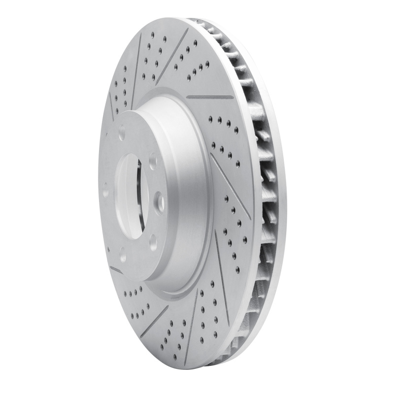 Audi Q7 Brake Rotor (1) - Front Left - DFC - Drilled & Slotted Geoperformance - `03-`15