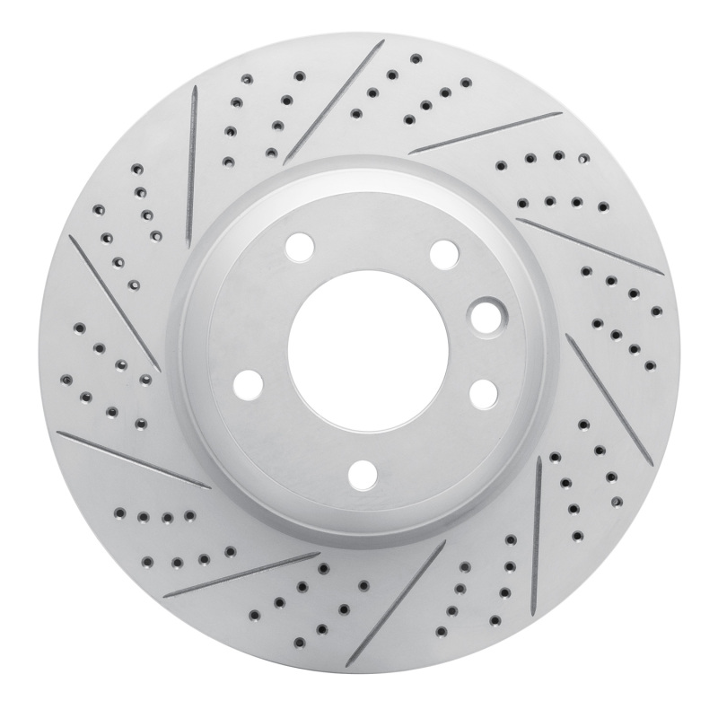 Audi Q7 Brake Rotor (1) - Front Left - DFC - Drilled & Slotted Geoperformance - `03-`15