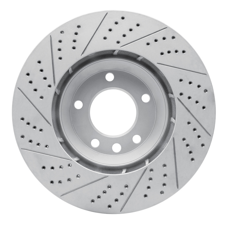 Audi Q7 Brake Rotor (1) - Right Front - DFC - Drilled & Slotted Geoperformance - `03-`15
