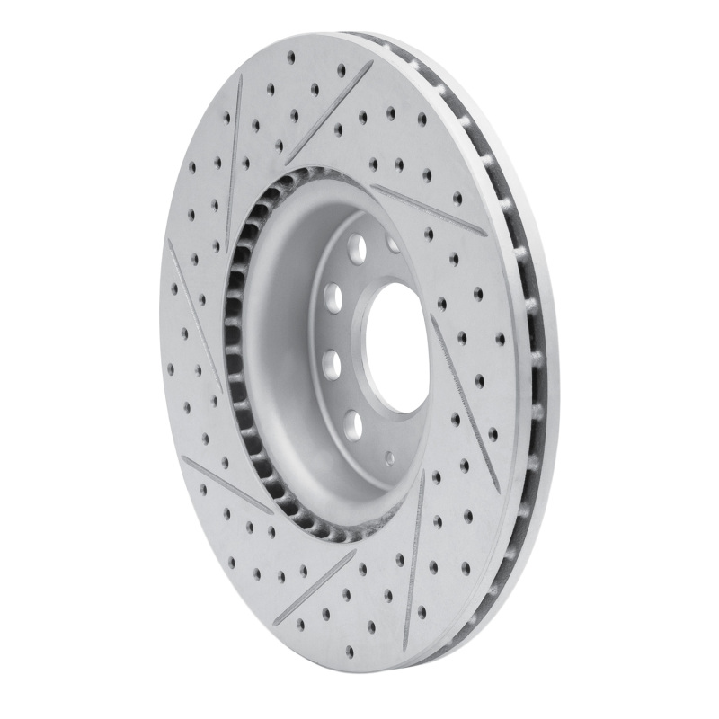 Audi TT Brake Rotor (1) - Front Right - DFC - Geoperformance Rotor - Drilled and Slotted - `05-`25