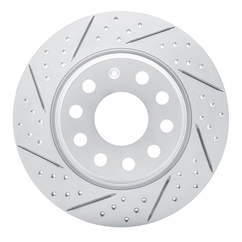 Audi Q3 Brake Rotor (1) - Rear Left - DFC - Geoperformance Rotor - Drilled and Slotted - `05-`18