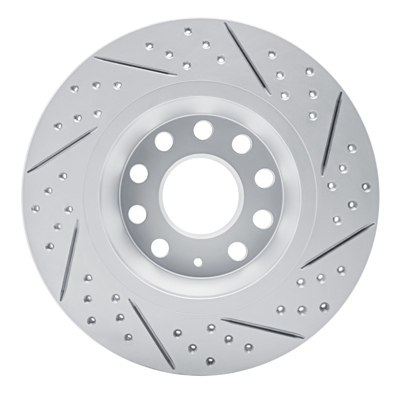 Audi Q3 Brake Rotor (1) - Rear Left - DFC - Geoperformance Rotor - Drilled and Slotted - `05-`18