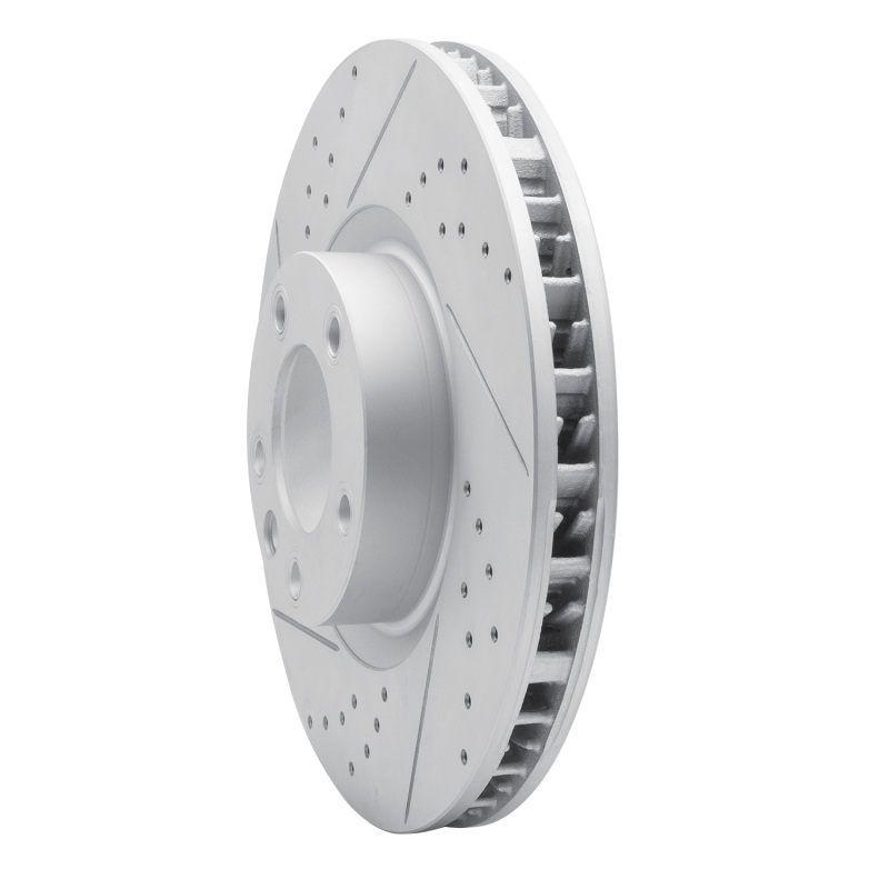 Porsche Cayenne Brake Rotor (1) - Right Front - DFC - Drilled & Slotted Geoperformance - `11-`18