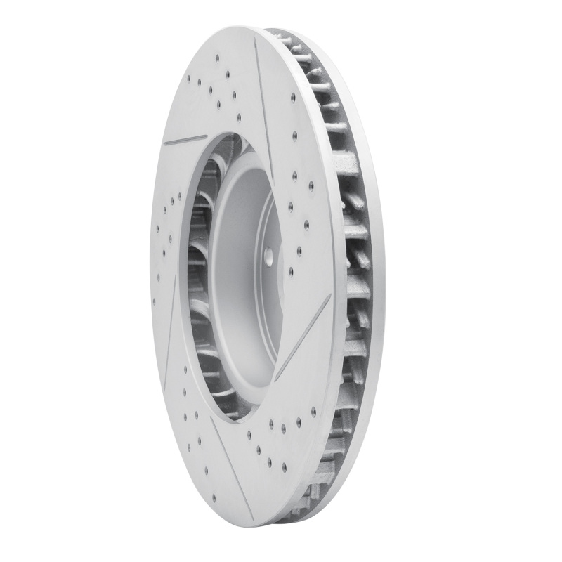 Porsche Cayenne Brake Rotor (1) - Right Front - DFC - Drilled & Slotted Geoperformance - `11-`18