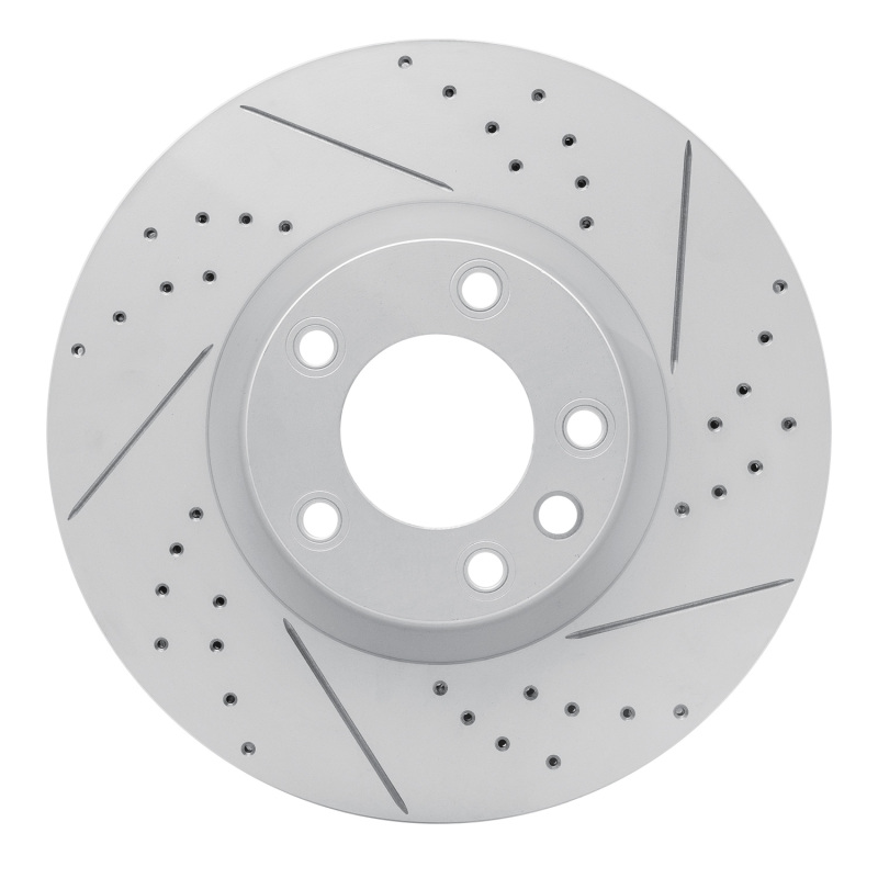 Porsche Cayenne Brake Rotor (1) - Front - DFC - Geoperformance Drilled & Slotted - `11-`18