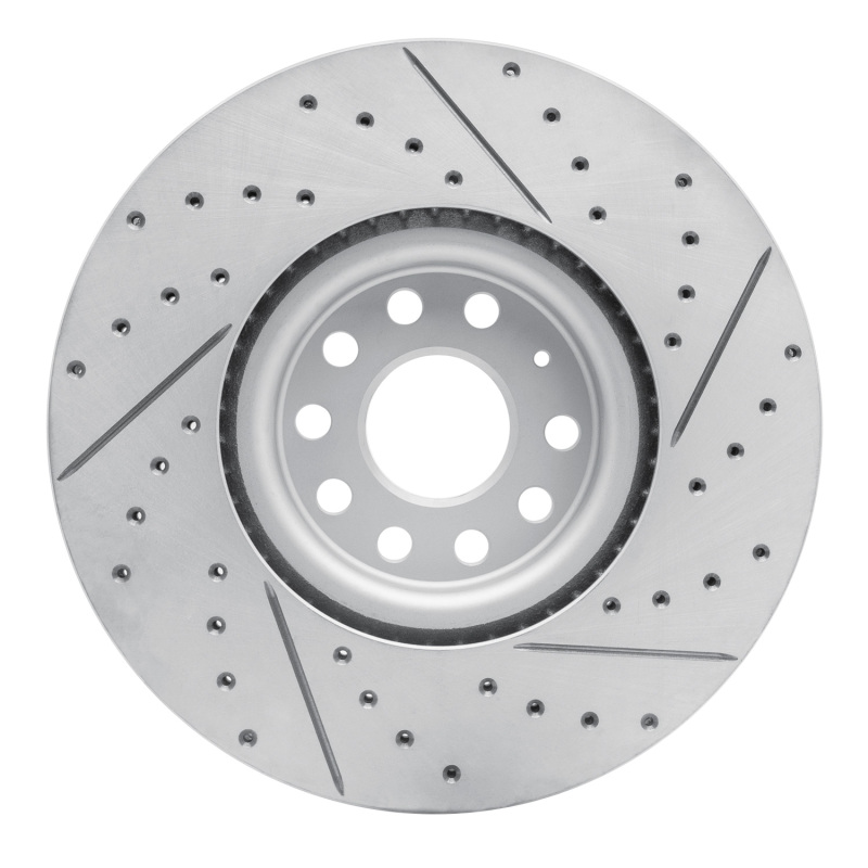 Volkswagen Atlas Brake Rotor (1) - Front Left - DFC - Drilled & Slotted Geoperformance - `18-`25