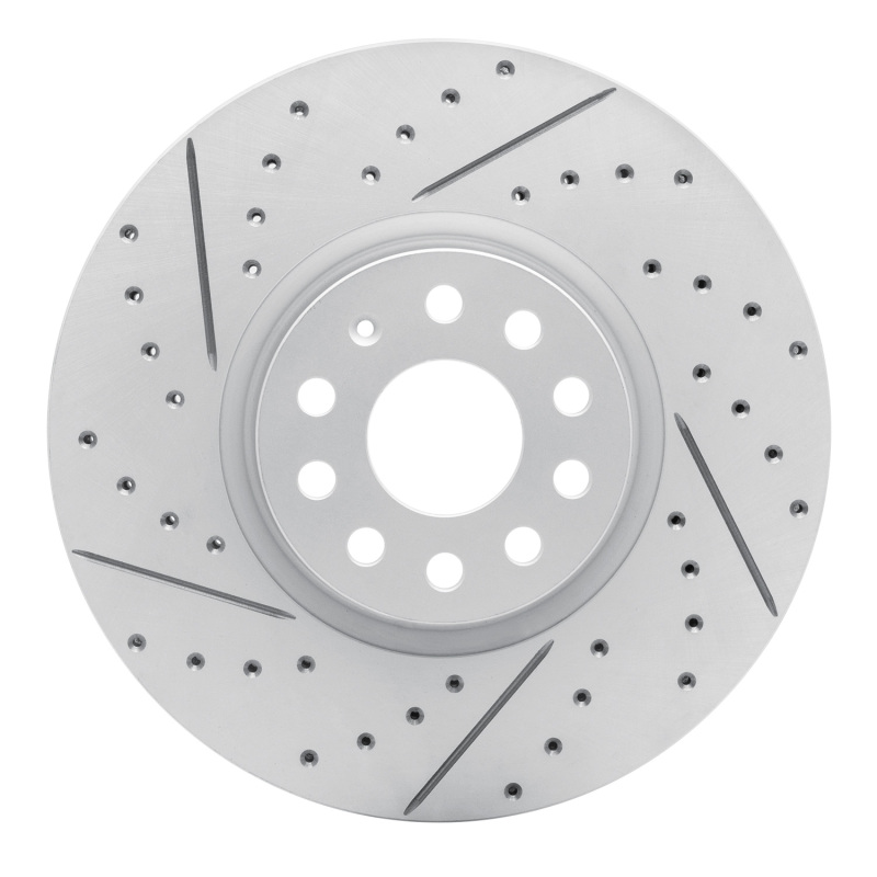 Volkswagen Atlas Brake Rotor (1) - Front Left - DFC - Drilled & Slotted Geoperformance - `18-`25
