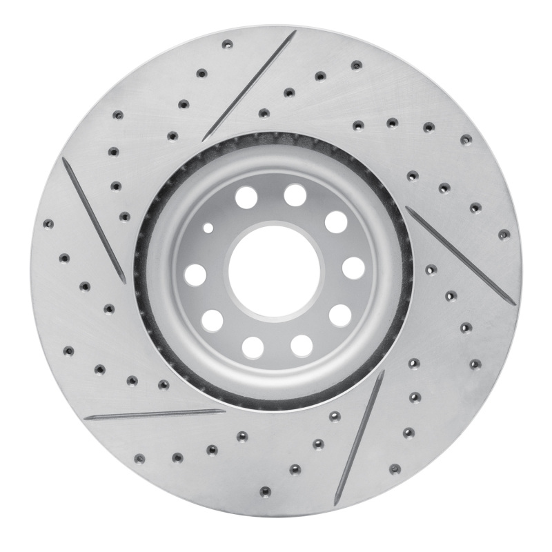 Volkswagen Atlas Brake Rotor (1) - Front Right - DFC - Geoperformance Drilled & Slotted - `18-`25