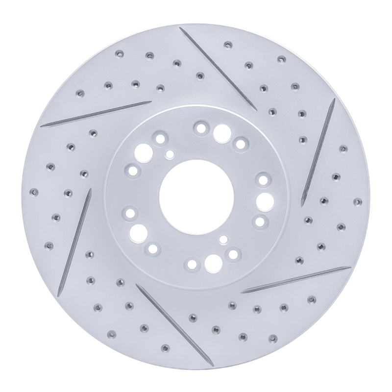 Lexus GS430 Brake Rotor (1) - Front Right - DFC - Drilled & Slotted Geoperformance - `92-`10