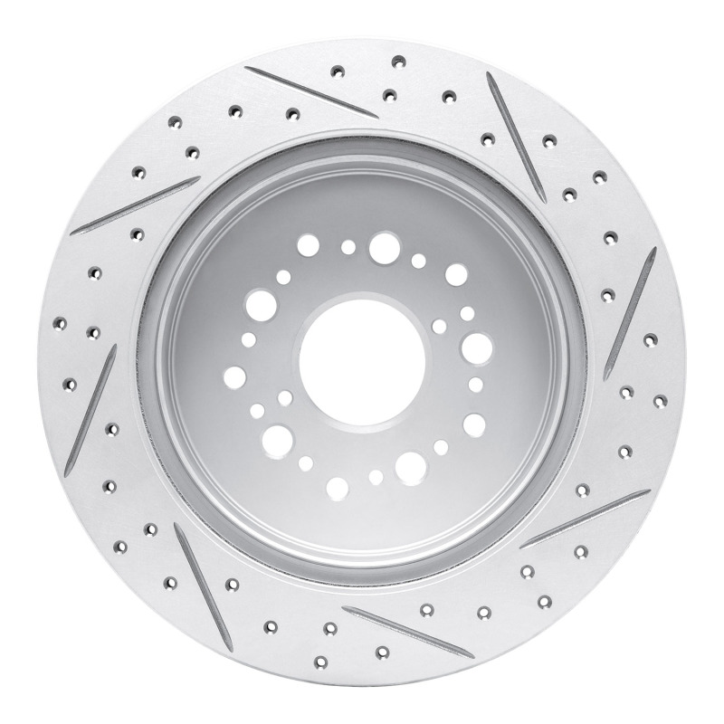 Lexus SC400 Brake Rotor (1) - Rear Left - DFC - Drilled & Slotted Geoperformance - `92-`00