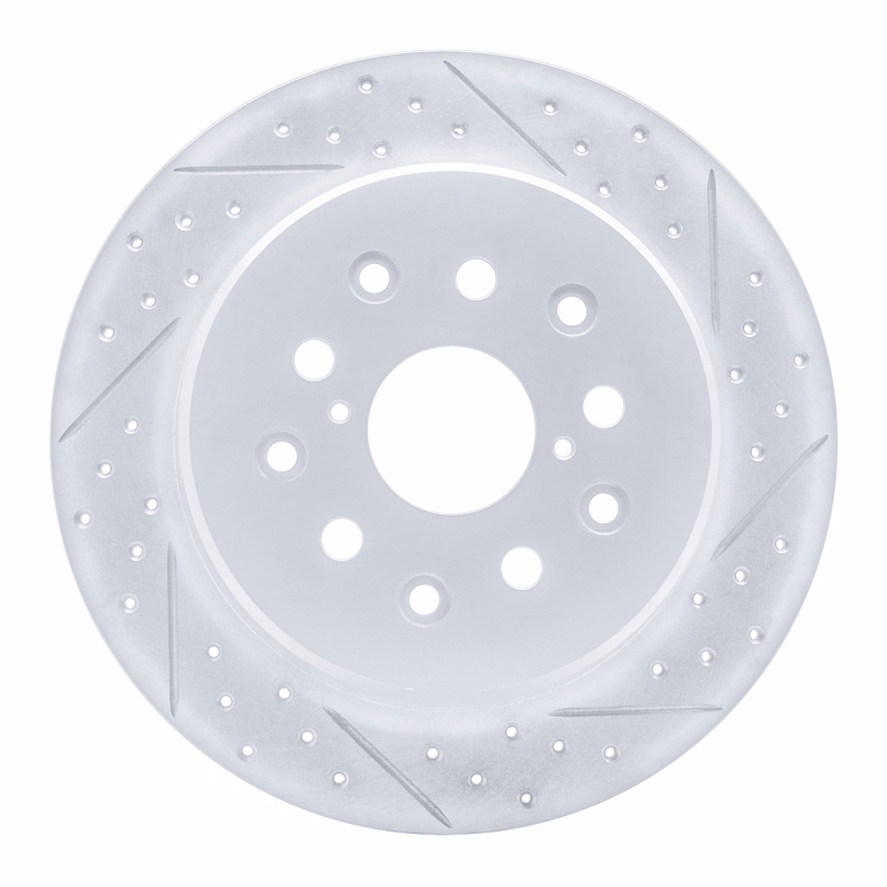 Lexus SC430 Brake Rotor (1) - Rear Right - DFC - Drilled & Slotted Geoperformance - `98-`10
