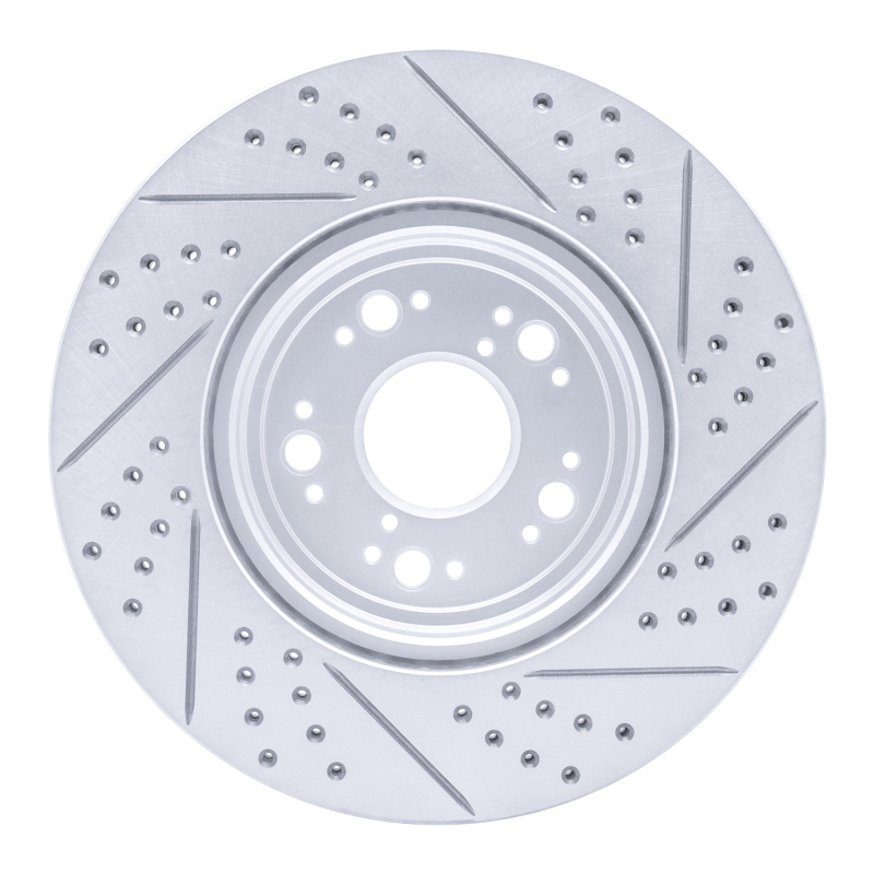 Lexus LS400 Brake Rotor (1) - Front Left - DFC - Drilled & Slotted Geoperformance - `95-`00