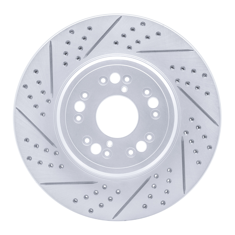 Lexus LS400 Brake Rotor (1) - Front Left - DFC - Drilled & Slotted Geoperformance - `95-`00