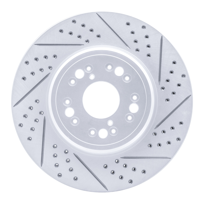 Lexus LS400 Brake Rotor (1) - Front Right - DFC - Drilled & Slotted Geoperformance - `95-`00