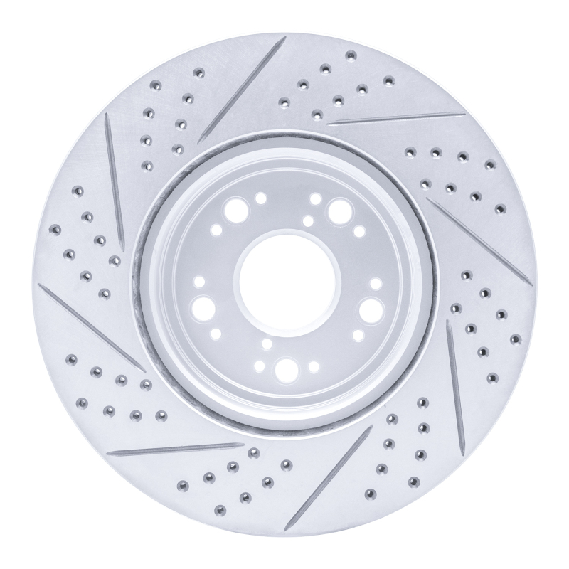 Lexus LS400 Brake Rotor (1) - Front Right - DFC - Drilled & Slotted Geoperformance - `95-`00