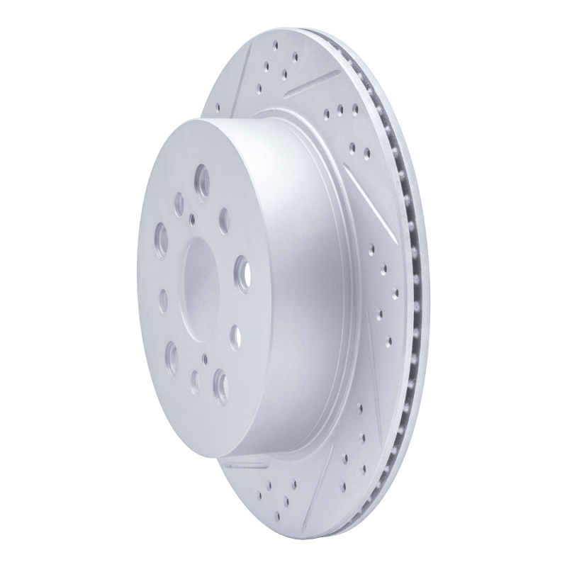 Lexus LS430 Brake Rotor (1) - Rear Left - DFC - Drilled & Slotted Geoperformance - `01-`06