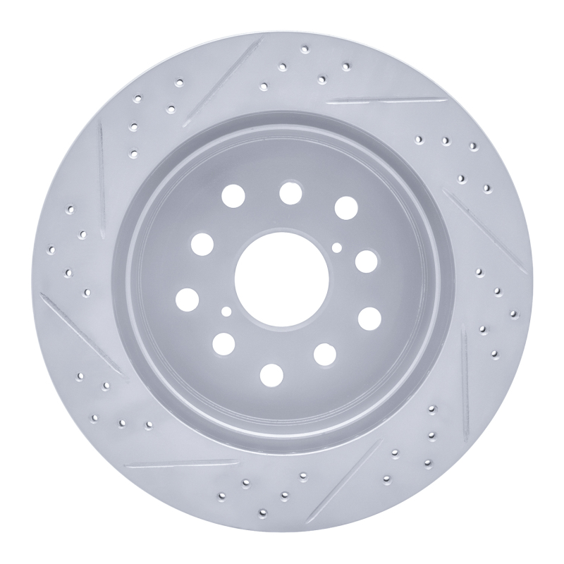 Lexus LS430 Brake Rotor (1) - Rear Right - DFC - Drilled & Slotted Geoperformance - `01-`06