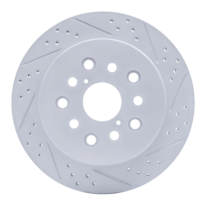 Lexus LS430 Brake Rotor (1) - Rear Right - DFC - Drilled & Slotted Geoperformance - `01-`06