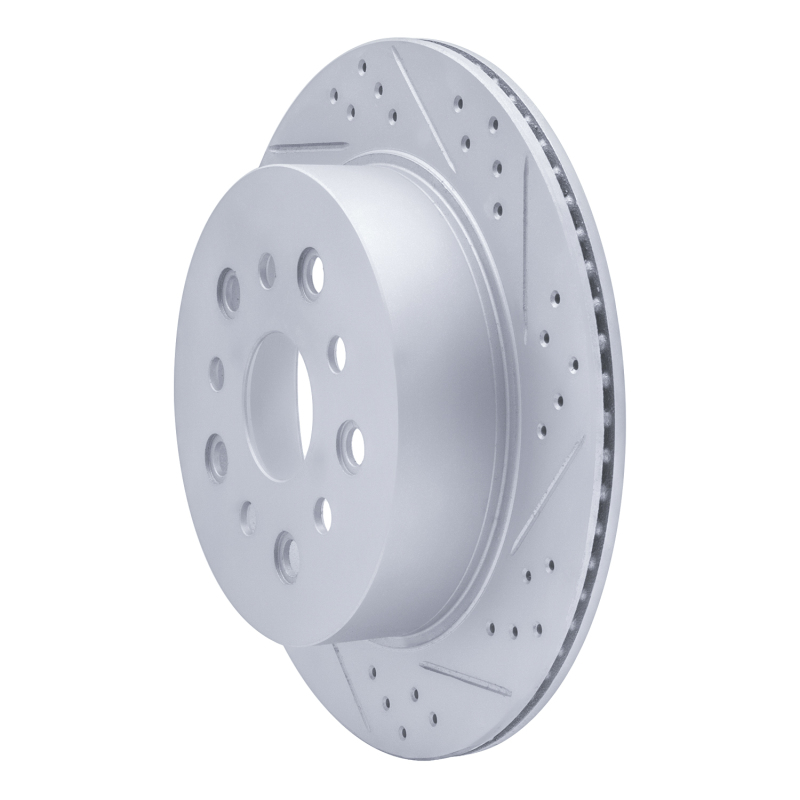 Lexus LS430 Brake Rotor (1) - Rear Right - DFC - Drilled & Slotted Geoperformance - `01-`06