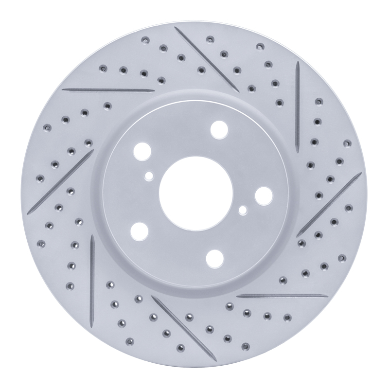 Lexus GS300 Brake Rotor (1) - Front Right - DFC - Drilled & Slotted Geoperformance - `06-`15