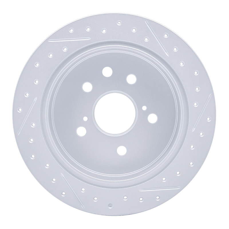 Lexus IS250 Brake Rotor (1) - Rear Left - DFC - Geoperformance - Drilled & Slotted - `06-`15
