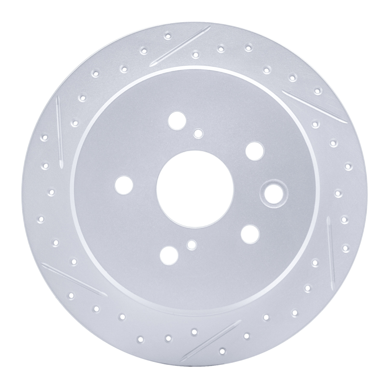 Lexus IS250 Brake Rotor (1) - Rear Left - DFC - Geoperformance - Drilled & Slotted - `06-`15